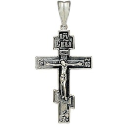 Православный серебряный крестик 95120010