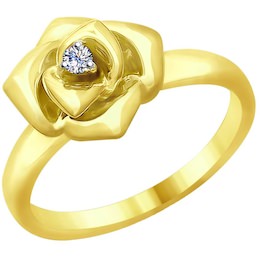 Кольцо из комбинированного золота 1011681-2