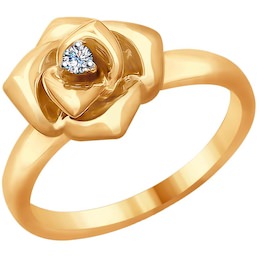 Кольцо из комбинированного золота 1011681