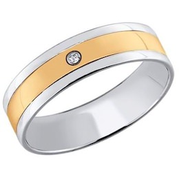 Кольцо из комбинированного золота 1110177