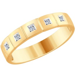 Кольцо из золота с бриллиантами 1110187