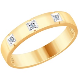 Кольцо из золота с бриллиантами 1110189