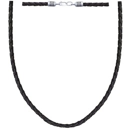 Шнур с замочком из чернёного серебра 95080008