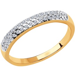 Кольцо из золота с бриллиантами 1011798
