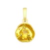 Подвеска из желтого золота с цитрином 8-730014