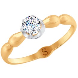 Кольцо из золота со Swarovski Zirconia 81010368
