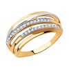 Кольцо из золота с фианитами 018306