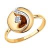 Кольцо из комбинированного золота с бриллиантами 1011876
