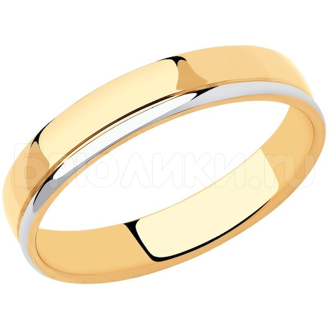 Кольцо из комбинированного золота 110232