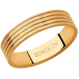 Обручальное кольцо из золота 111003-09