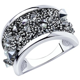 Кольцо из серебра с кристаллом Swarovski 94013087
