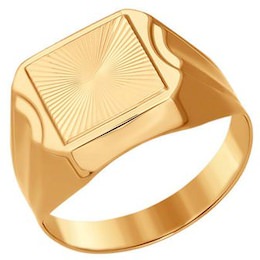 Кольцо из золота с алмазной гранью 012925-9