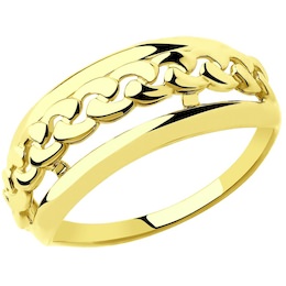 Кольцо из желтого золота 018282-2