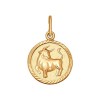Подвеска «Знак зодиака Телец» из золота 030259