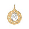 Подвеска «Знак зодиака Козерог» из комбинированного золота 031619