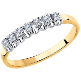 Кольцо из золота с бриллиантами 1011770