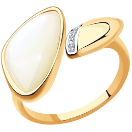 Кольцо из золота с бриллиантами 1011884
