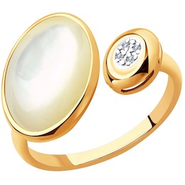 Кольцо из золота с бриллиантами 1011886