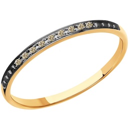 Кольцо из золота с бриллиантами 1011898