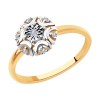 Кольцо из комбинированного золота с бриллиантами 1011950