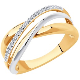 Кольцо из золота с бриллиантами 1012005