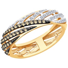 Кольцо из золота с бриллиантами 1012008