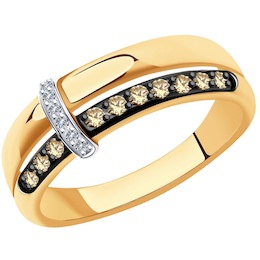 Кольцо из золота с бриллиантами 1012012