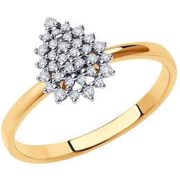 Кольцо из золота с бриллиантами 1012018