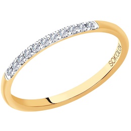Кольцо из золота с бриллиантами 1111248-01