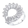 Кольцо из серебра с фианитами 94012989